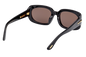 Tom Ford FT1253-F_01A sunglasses in shiny black with gold ‘T’ detail – Lifestyle Optical Sydney
