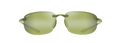 Maui Jim Hookipa sunglasses shiny transparent light green frame with Maui HT polarized lenses front view 